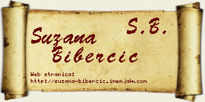 Suzana Biberčić vizit kartica